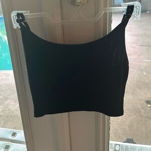 A cute Small black crop top.